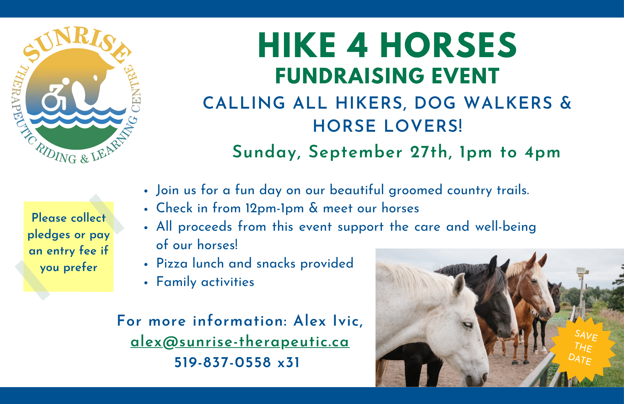 Hike 4 Horses event poster